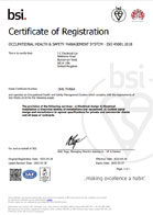 ISO 45001 - BSI certificate